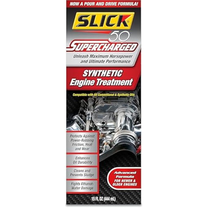 SUPERCHARGED FULL SYNTHETIC ENGINE TREATMENT FULL ADDITIVES, BLACK, 444ML, 750001